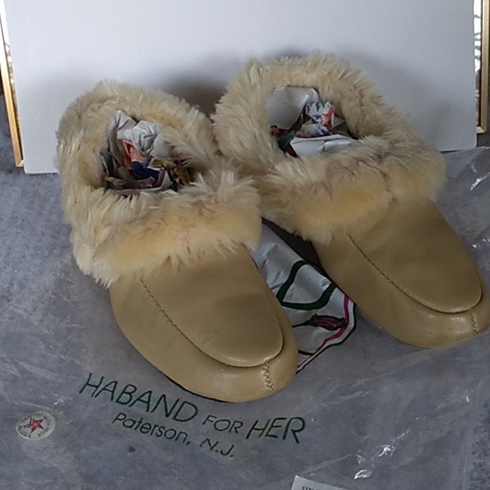Vintage Haband for Her granny chic grandma 👵 cottage core large house slippers